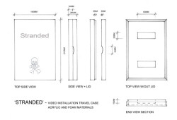 Stranded - Artwork travel case elevation